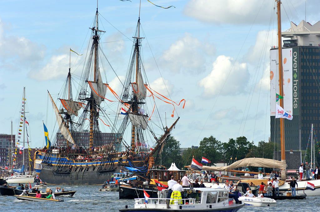 Sail 2010 - De Gotheborg - Het IJ - Amsterdam