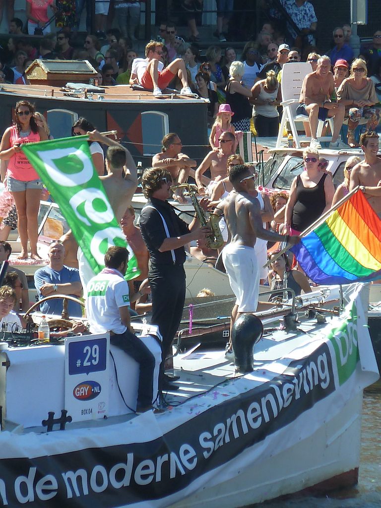 Canal Parade 2013 - Deelnemer D66 - Amsterdam