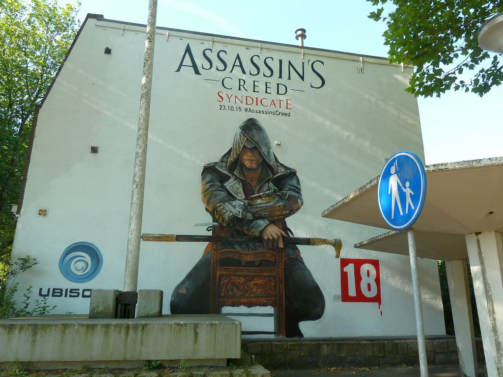 Bosbaanweg - Promotie Graffiti voor Assassins Creed Syndicate - Amsterdam