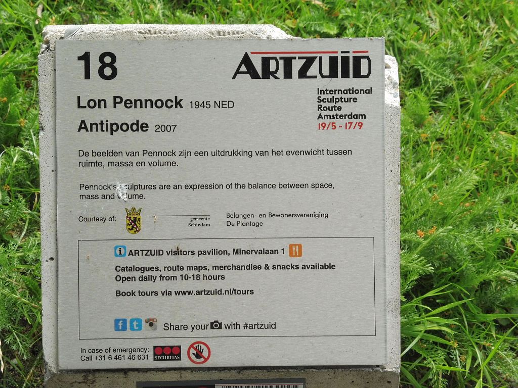 ArtZuid 2017 - Lon Pennock - Antipode - Amsterdam