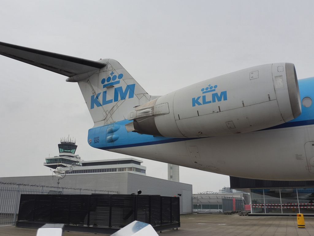 Panoramaterras - PH-OFE Fokker 100 - Amsterdam