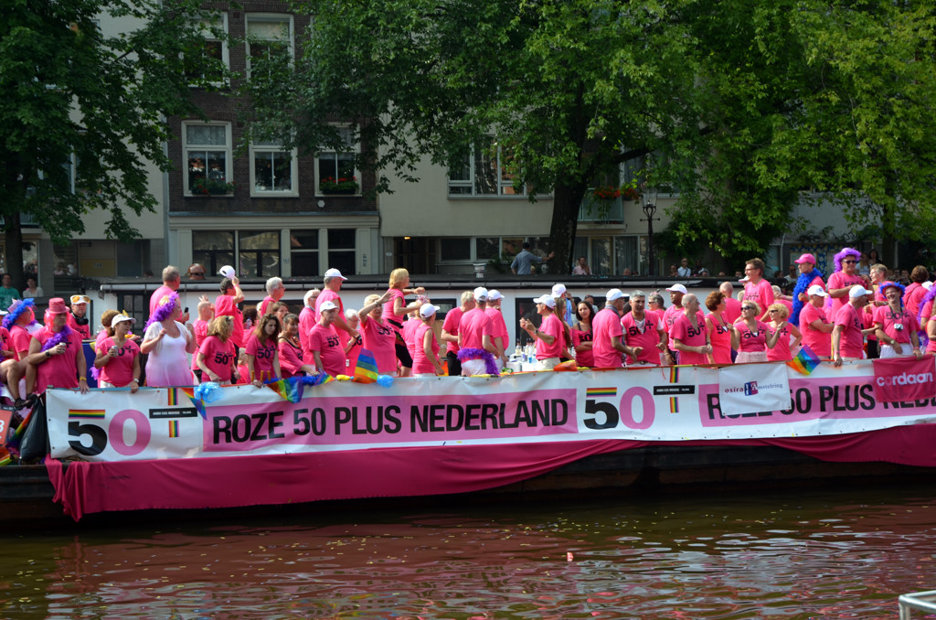 Canal Parade 2012 - Deelnemer 50 Plus - Amsterdam