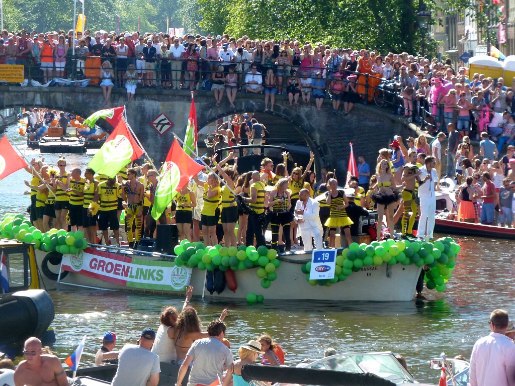 Canal Parade 2013 - Deelnemer GroenLinks - Amsterdam
