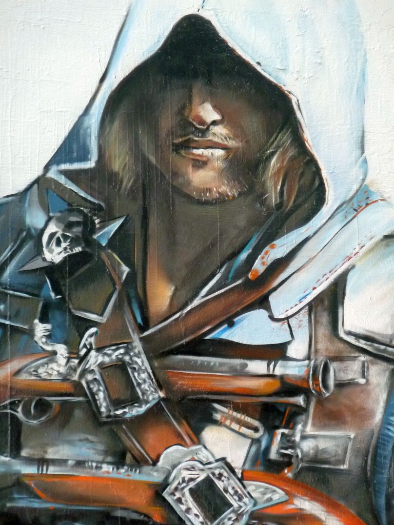 Bosbaanweg - Promotie Graffiti voor Assassins Creed Black Flag - Amsterdam