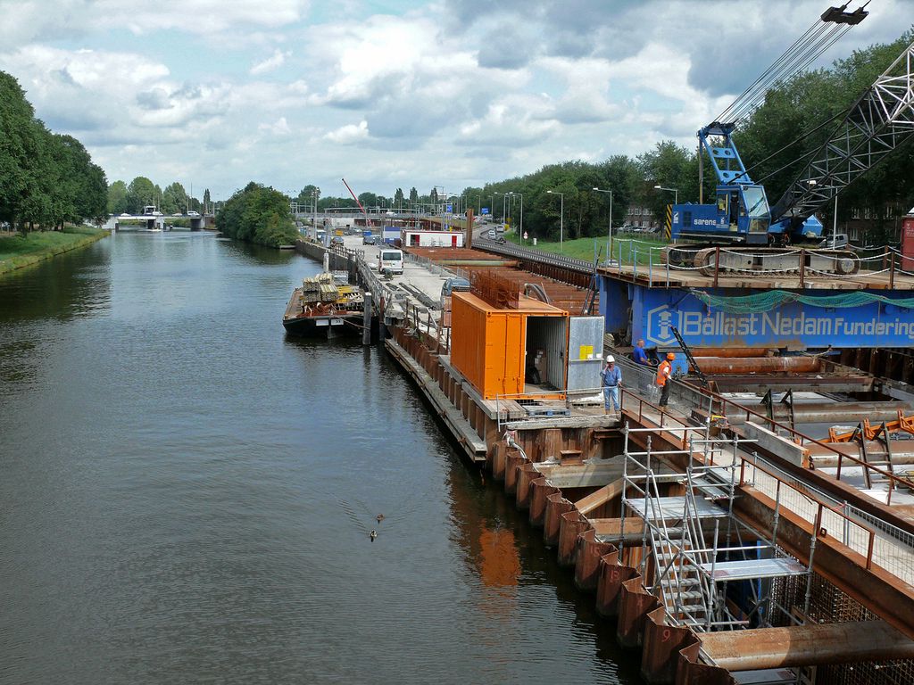 Werkzaamheden Noord- Zuidlijn - Noord Hollandschkanaal - Amsterdam
