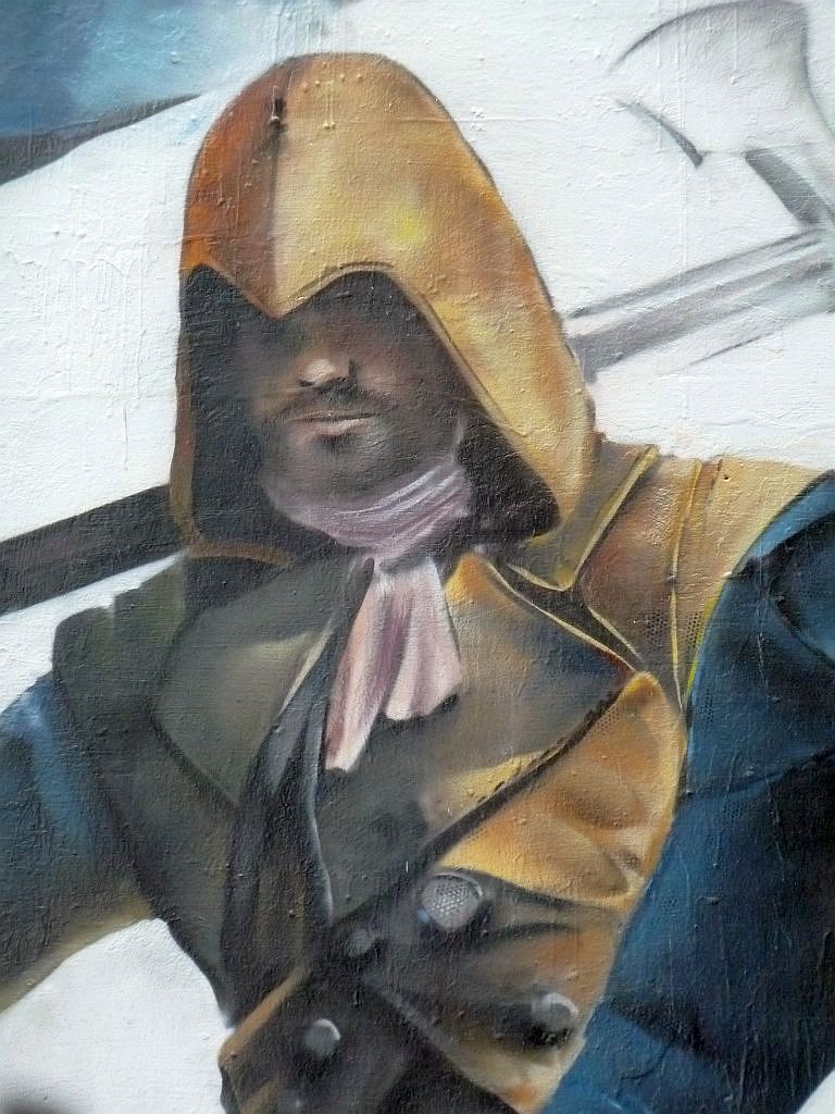 Bosbaanweg - Promotie Graffiti voor Assassins Creed Unity - Amsterdam