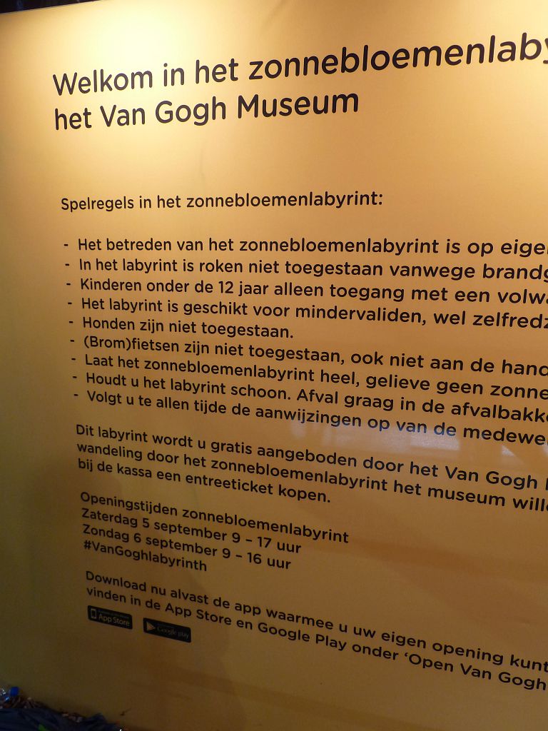 Van Gogh Museum - 125.000 Zonnebloemen ivm Opening Entree - Amsterdam