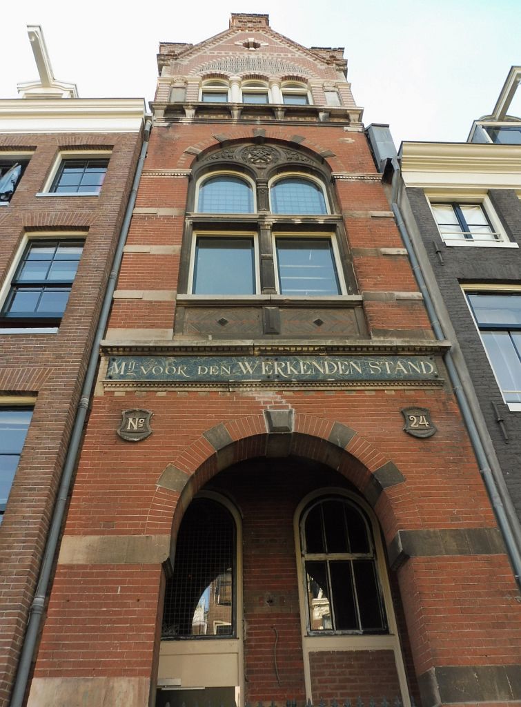 Achterhuis van het Verenigingsgebouw van de Maatschappij voor den Werkenden Stand - Amsterdam