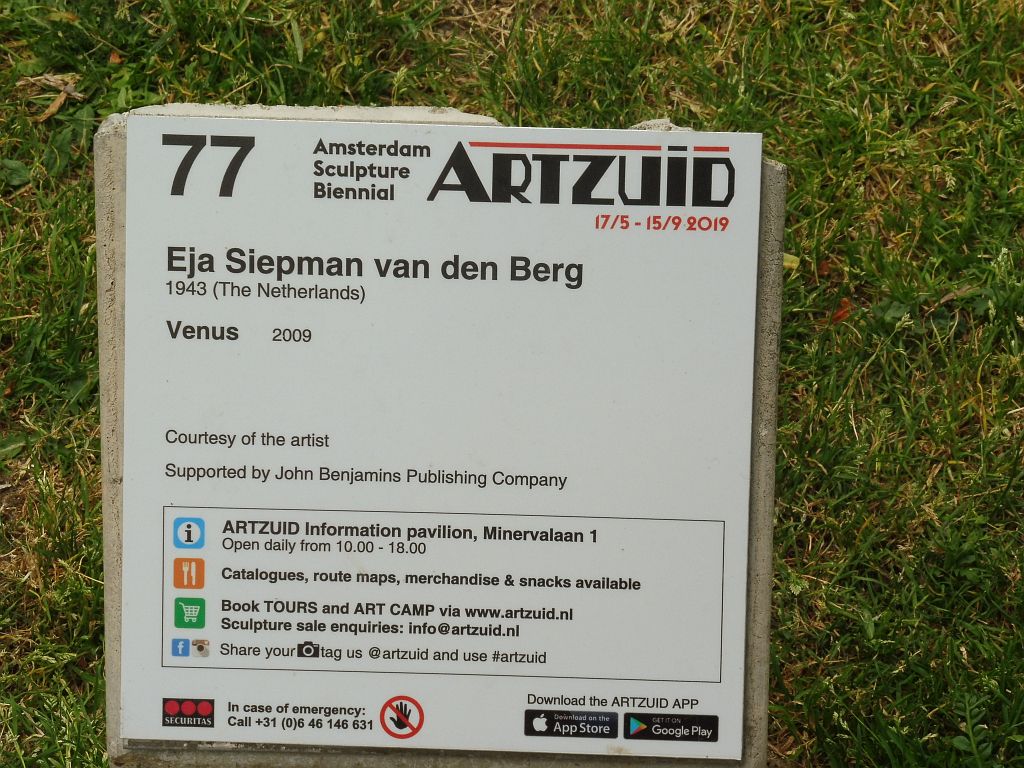 ArtZuid 2019 - Eja Siepman van den Berg - Venus - Amsterdam