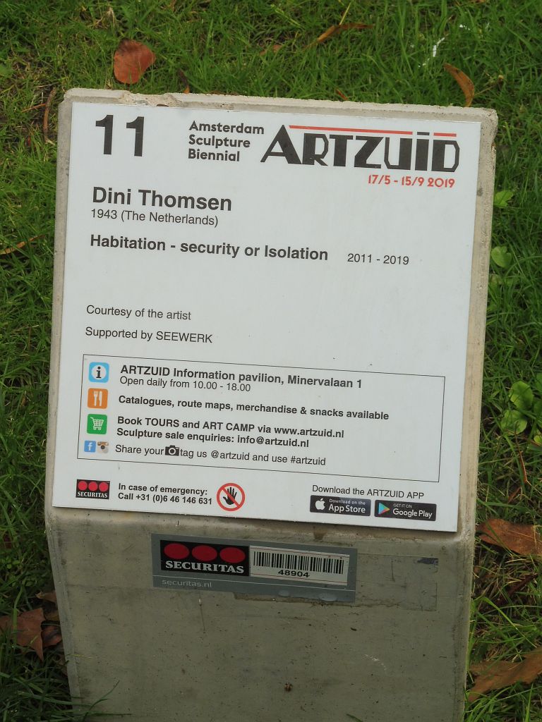 ArtZuid 2019 - Dini Thomsen - Habitation - Security or Isolation - Amsterdam