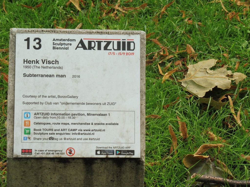 ArtZuid 2019 - Henk Visch - Subterranean Man - Amsterdam